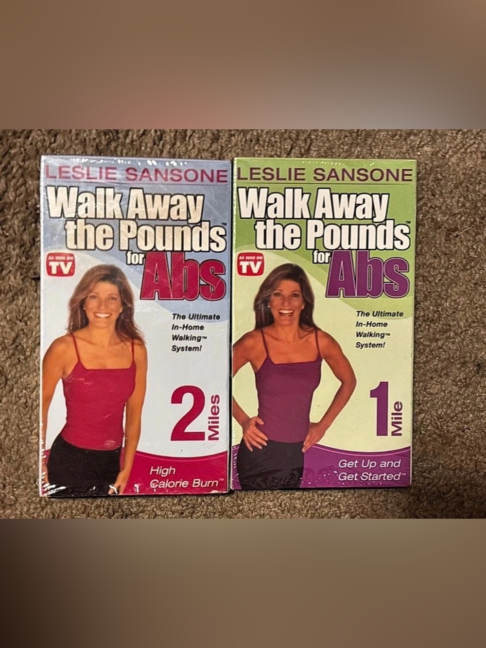 GoodTimes Walk Away the Pounds for Abs VHS Workout Tape Set
